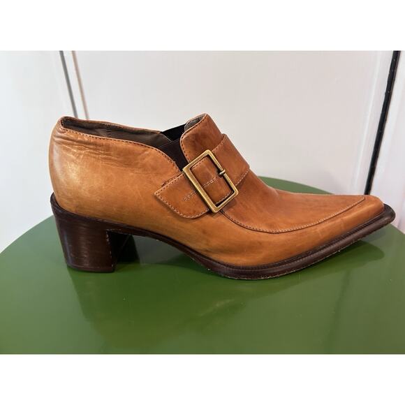 Enzo Moreni monk strap‎ shoes mens Italian leather pointed toe. Italian Size 38 main image 4